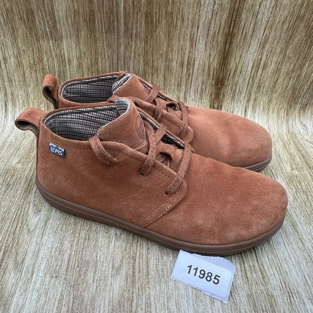 Lems Chukka Boots Men's Size 9.5 Lions Mane Suede Zero Drop Minimalist LM190419B